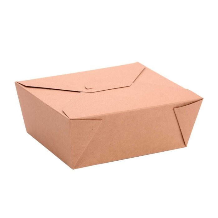 45oz PLA Lined Kraft Paper Fold-Top Takeout Box