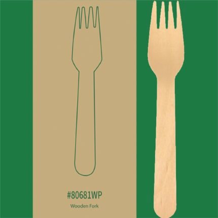 6.25" Wooden Fork (Paper Wrapped)