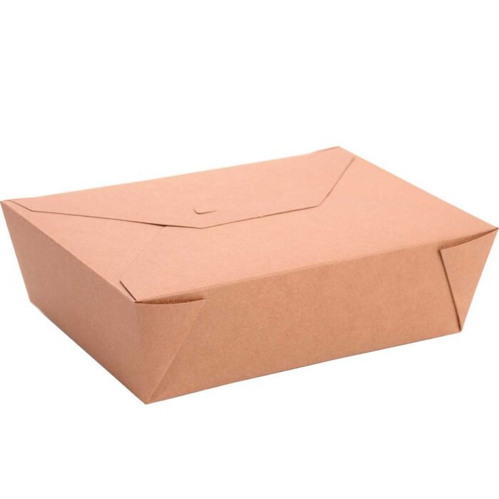 68oz PLA Lined Kraft Paper Fold-Top Takeout Box