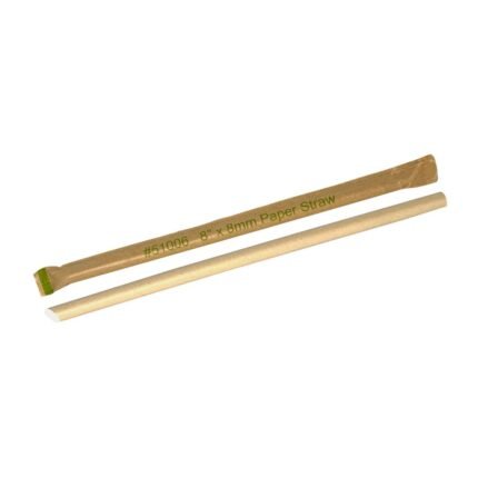 8” x 8mm Paper Straw (Sharp End)