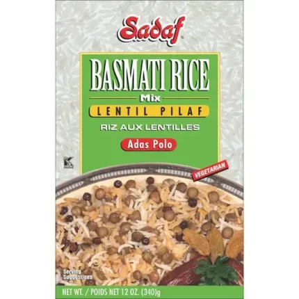 Sadaf Adas Polo Lentil Pilaf Basmati Rice Mix - 12 oz