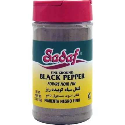 Sadaf Black Pepper Fine Ground - 5 oz