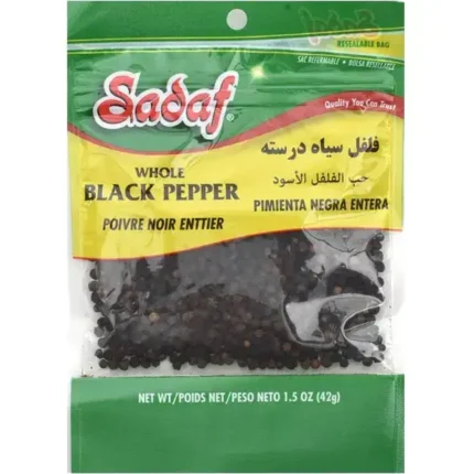 Sadaf Black Pepper Whole - 1.5 oz