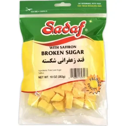 Sadaf Broken Sugar with Saffron - 10 oz