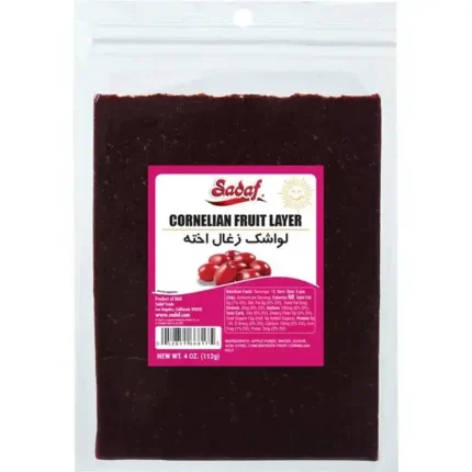 Sadaf Cornelian Cherry Fruit Layers 4 oz Lavashak