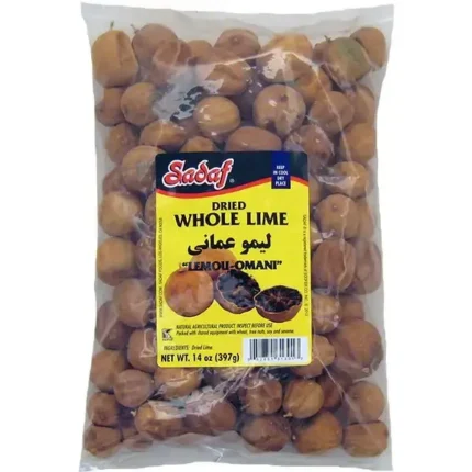 Sadaf Dried Lime (Limoo Omani) Whole Family Pack - 14 oz