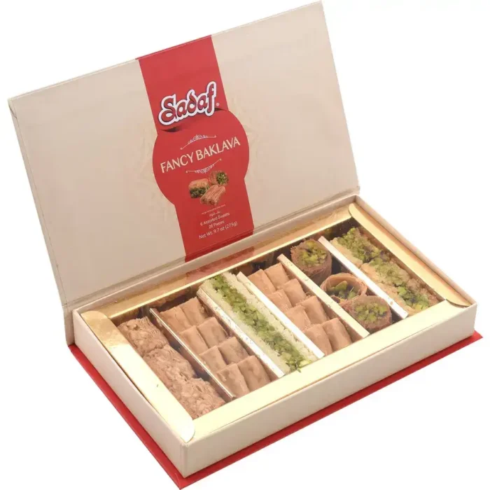 Sadaf Fancy Baklava 6 Assorted Sweets 28 Pieces - 275g