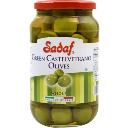 Sadaf Green Castelvetrano Olives | Unpitted - 12 oz