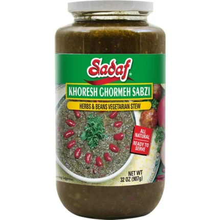 Sadaf Khoresh Ghormeh Sabzi (Herb & Bean Vegetarian Stew) | Jar - 32 oz