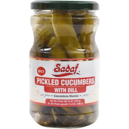 Sadaf Pickled Cucumbers | Spicy Dill - 24 oz