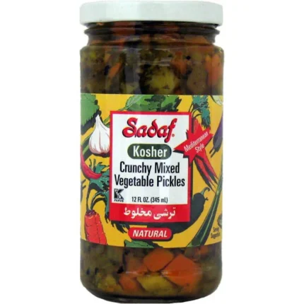 Sadaf Pickled Mixed Vegetables | Crunchy - 12 oz.