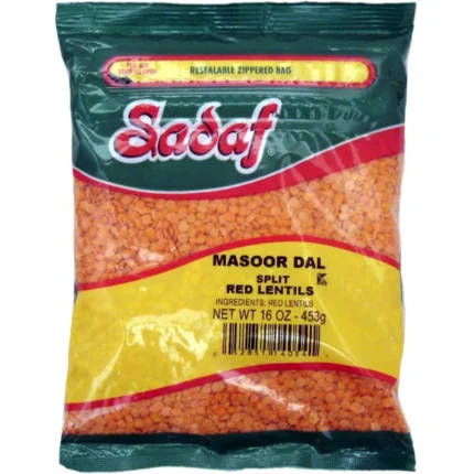 Sadaf Red Lentils Split | Masoor Dal - 16 oz.