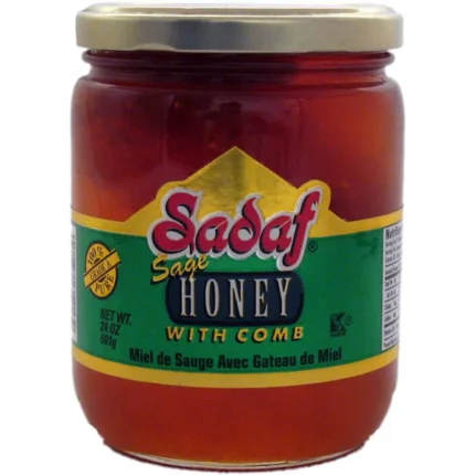 Sadaf Honey with Comb | Sage - 22 oz.