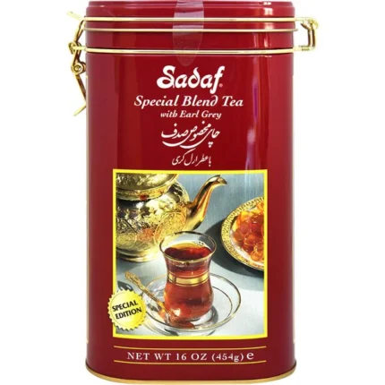 Sadaf Special Blend Tea Earl Grey | Loose Leaf | Tin Jar - 16 oz