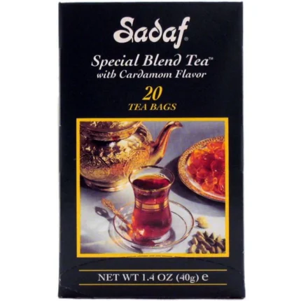 Sadaf Special Blend Tea with Cardamom | Foil Tea Bags - 20 Count