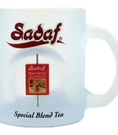 Sadaf Spinner Mug | Special Blend Tea Design - Frosted Glass