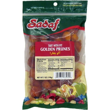 Sadaf Tart Golden Prunes | with Pit - 7 oz.