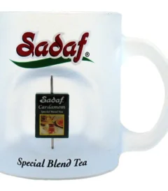 Sadaf Spinner Mug | Special Blend Tea Design - Frosted Glass