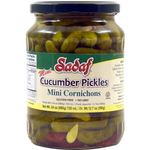 Cucumbers Pickles- Mini Cornichons 24 oz.