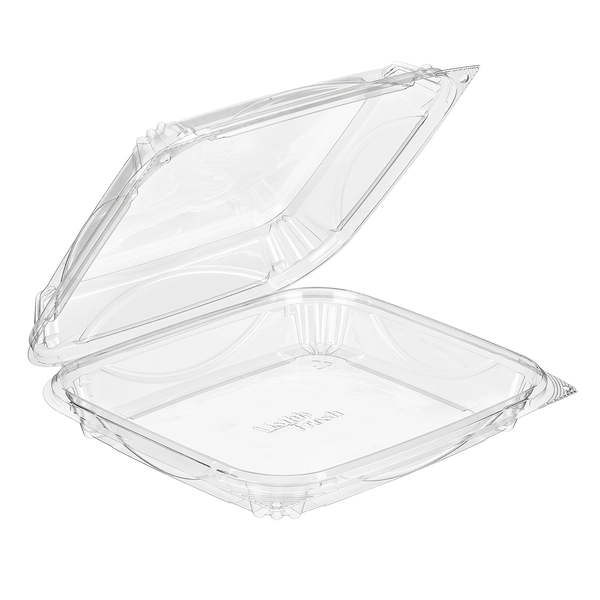 Perimeter Seal Clamshell Square Footprint with Single Compartment 48.6 oz