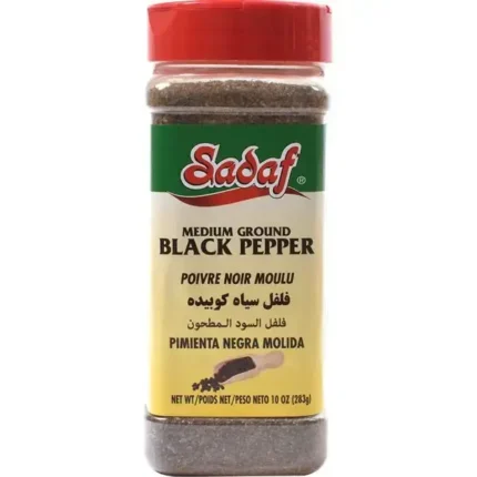 Sadaf Black Pepper Medium Ground - 10 oz