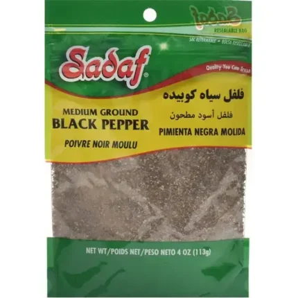 Sadaf Black Pepper Medium Ground - 4 oz