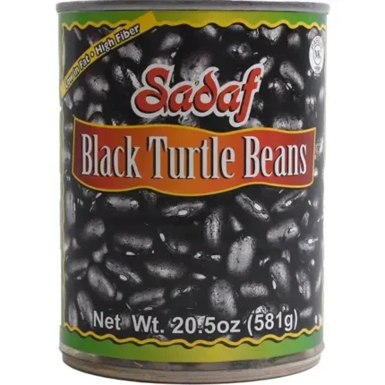 Sadaf Black Turtle Beans Canned - 20.5 oz