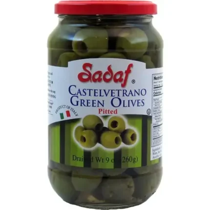 Sadaf Castelvetrano Green Olives Pitted - 9 oz