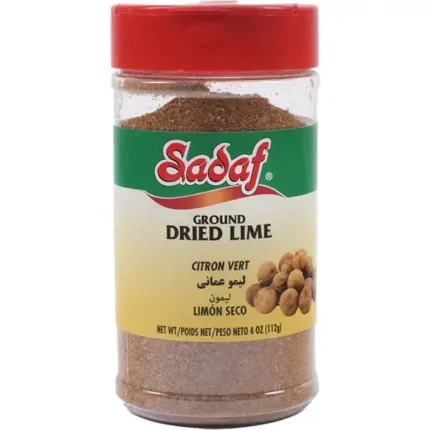 Sadaf Dried Lime (Limoo Omani) Ground - 4 oz. PET Bottle with Shaker Top