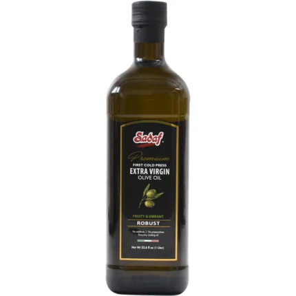 Sadaf Premium Extra Virgin Olive Oil | First Cold Press Robust 1 Liter