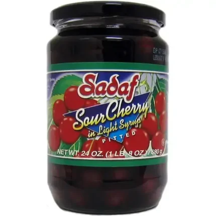 Sadaf Sour Cherry in Light Syrup Pitted - 24 oz