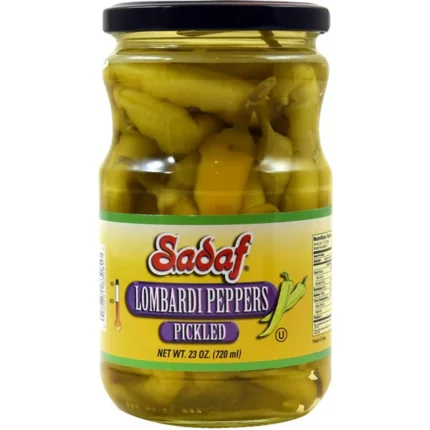 Sadaf Pickled Lombardi Peppers | Mild - 23 oz.