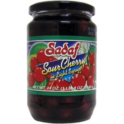 Sadaf Sour Cherry in Light Syrup | Pitted - 24 oz.