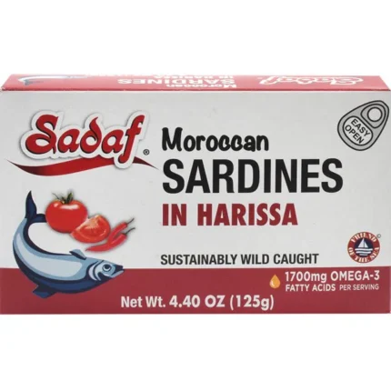 Sadaf Premium Moroccan Sardines | Harissa -125g