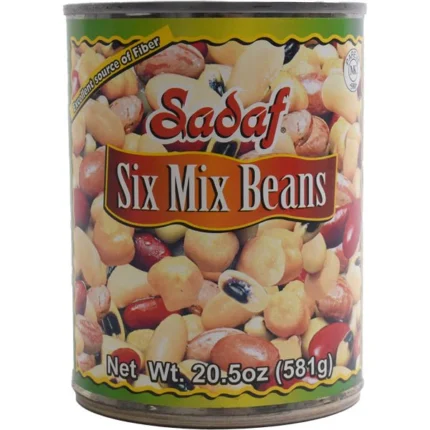 Sadaf Six Mix Beans | Canned - 20.5 oz.