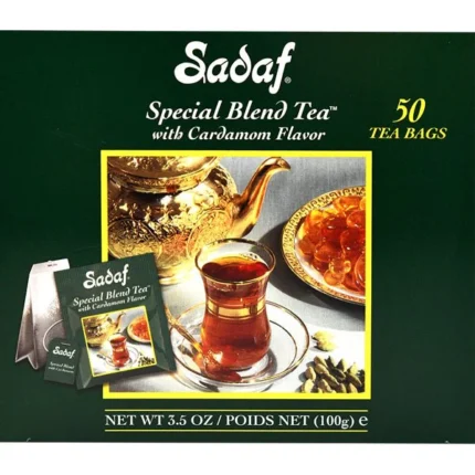 Sadaf Special Blend Tea with Cardamom | Foil Tea Bag - 50 Count