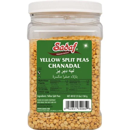 Sadaf Yellow Split Peas | Chanadal - 3 lbs