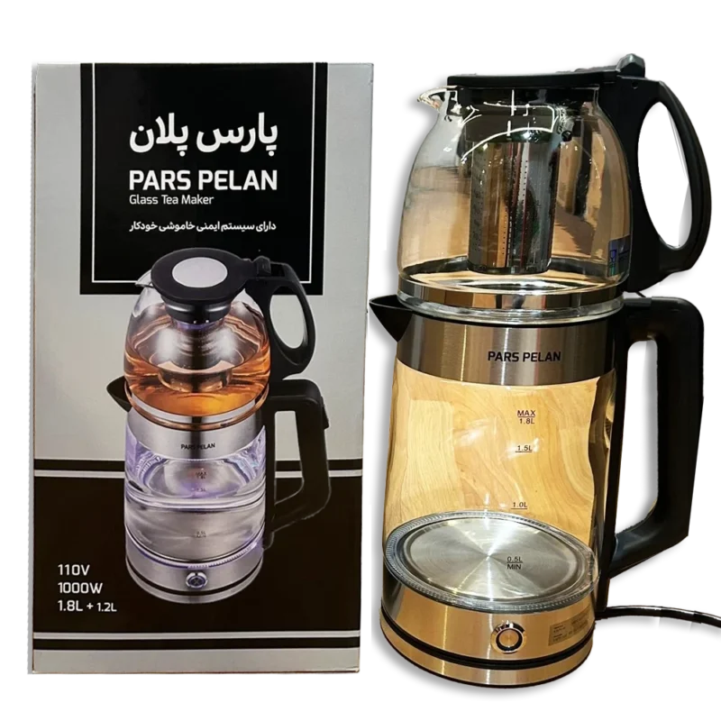 Pars Pelan Electric Tea Maker 1.8 L X 1.2 L ,110 V,1000 W
