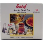 Sadaf Special Blend Tea With Jasmine | Foil Tea Bag - 50 Count